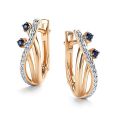 Серьги с английским замком 26566-102