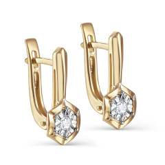 Серьги с английским замком 12-21273-1000
