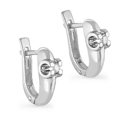 Серьги с английским замком 12-1072-1000