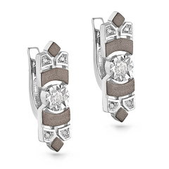 Серьги с английским замком 12-11052-1000