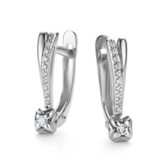 Серьги с английским замком 26508-200