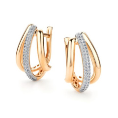 Серьги с английским замком 26770-100
