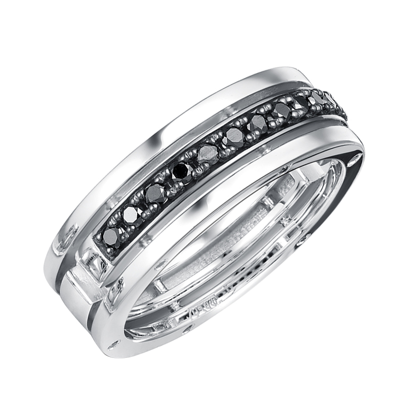 Кольцо обручальное из золота 8mm титановая стальная лента свадебная помолвка ювелирные изделия черный мужское кольцо