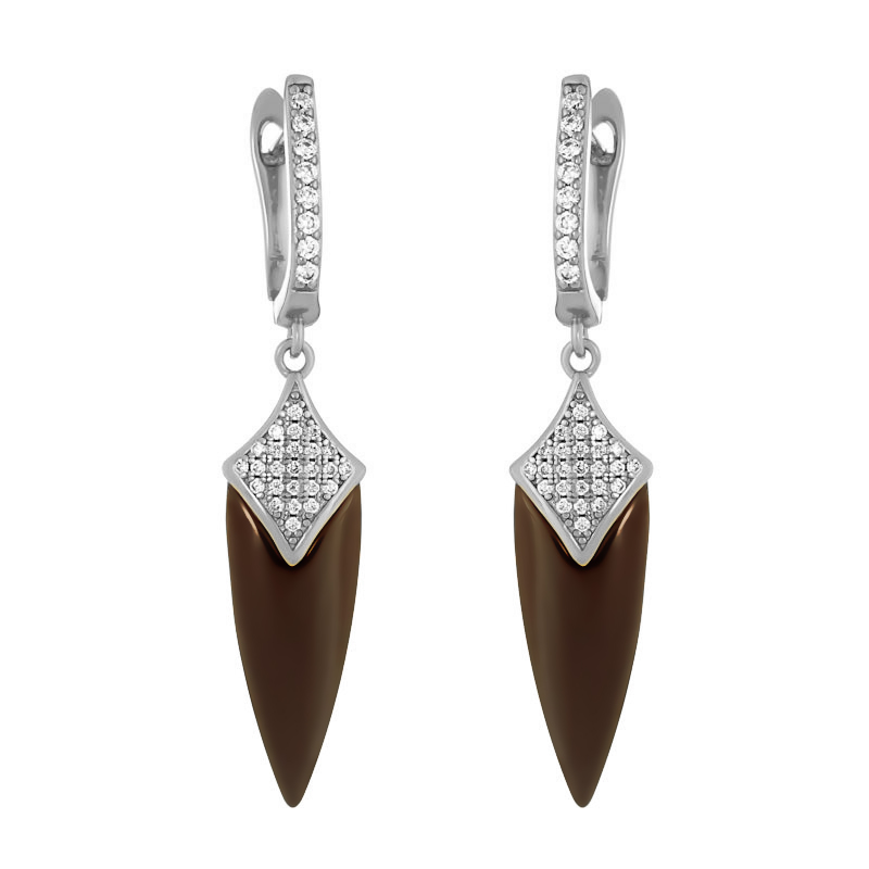 

Серьги с английским замком из серебра 0200095-0601000102