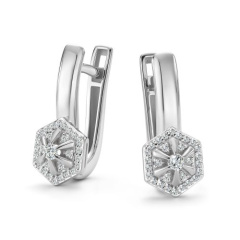 Серьги с английским замком 27037-200