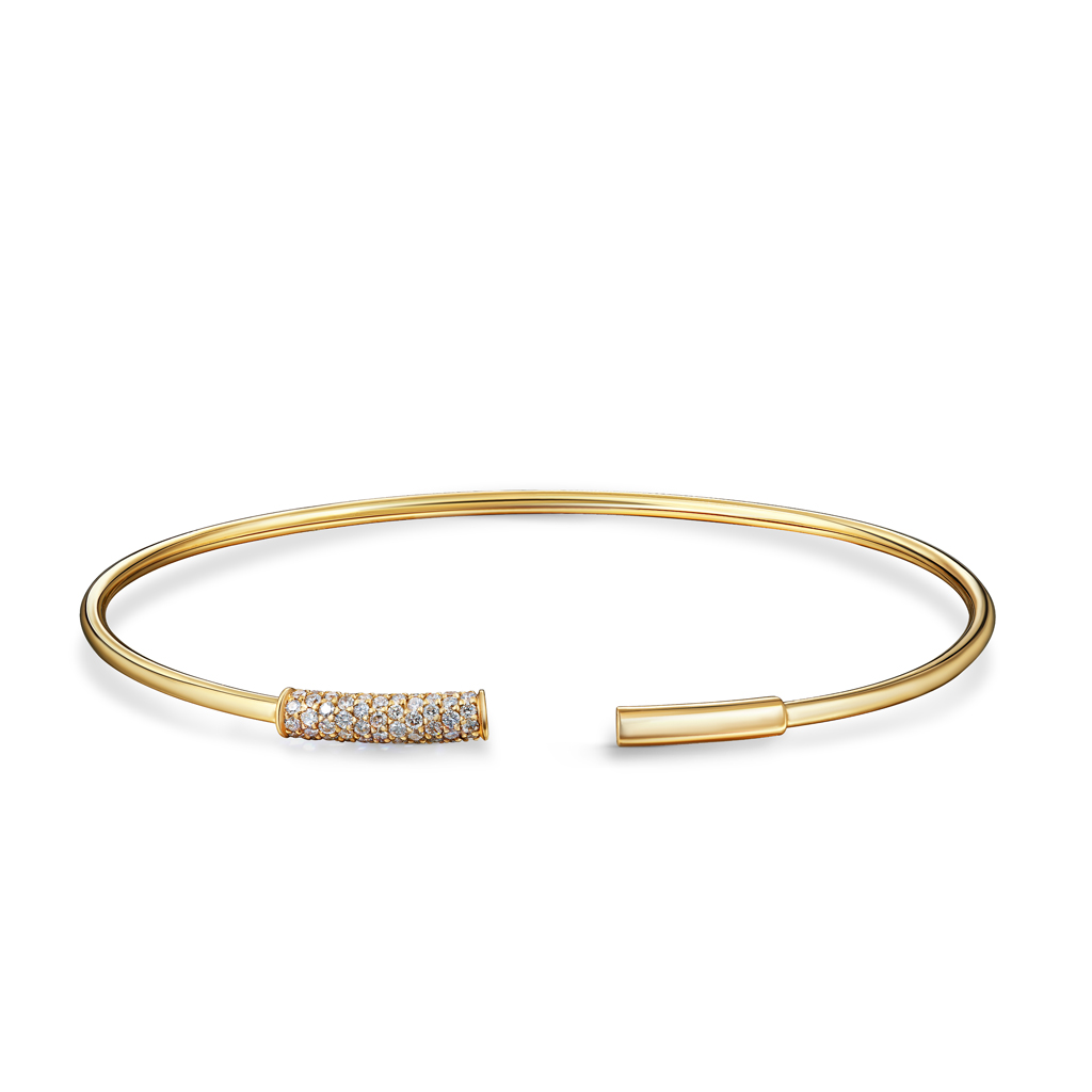 Браслет декоративный из желтого золота с бриллиантами 43509969180