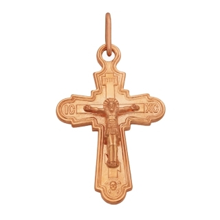 Крест из красного золота
