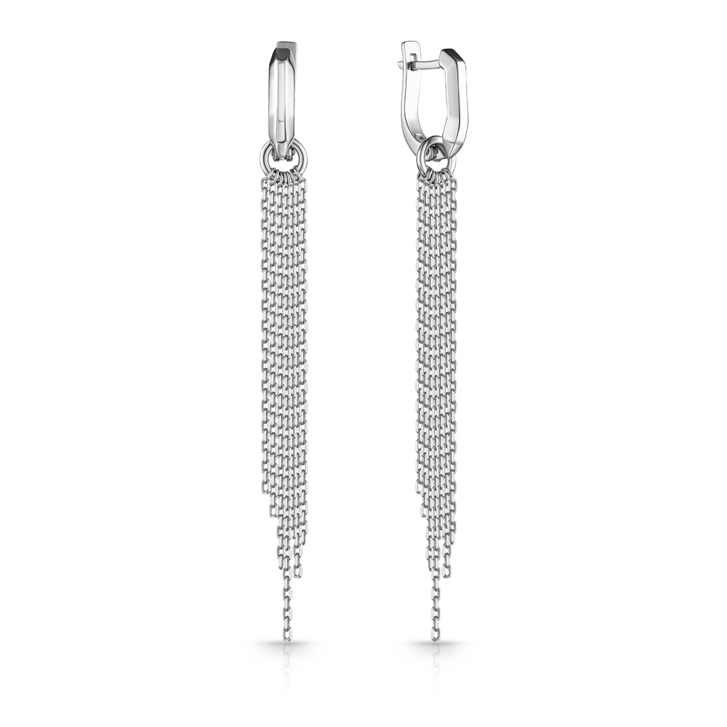 Серьги с английским замком из серебра 86810987000