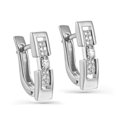 Серьги с английским замком 12-11294-1000