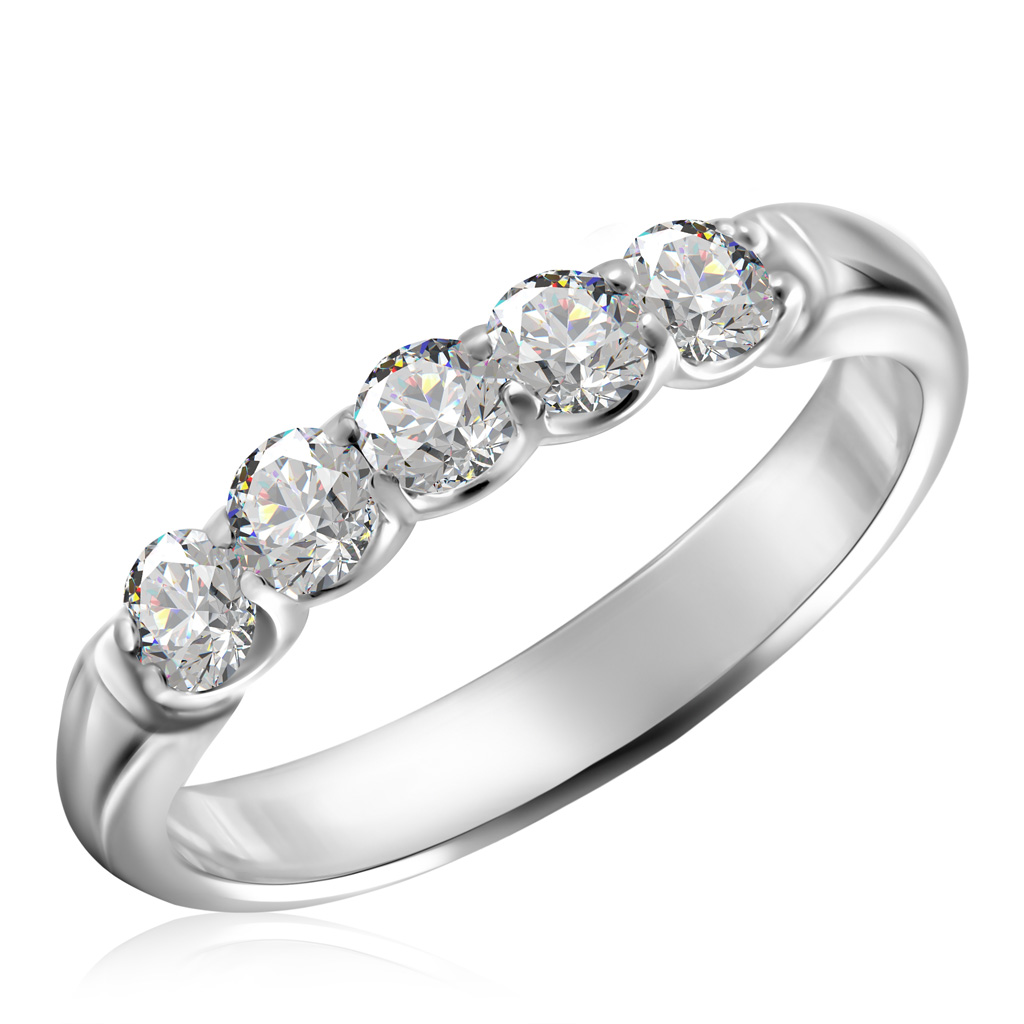 Кольцо с бриллиантами из белого золота кольцо с бриллиантами из белого золота