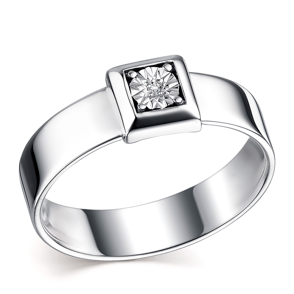 Кольцо из серебра кольцо из серебра р 17 кристалл мечты 106001322 бриллиант