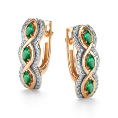 Серьги с английским замком 26453-101