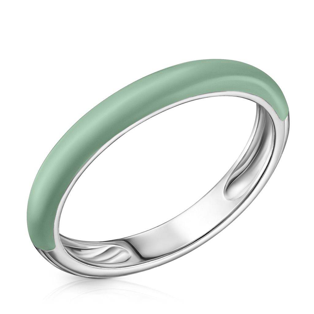 Кольцо из серебра с эмалью 85614094180