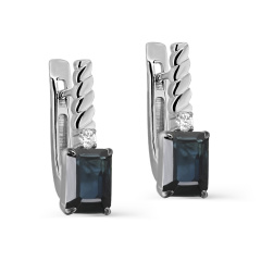 Серьги с английским замком 12-11579-1100