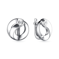 Серьги с английским замком 02-3791/000Б-00