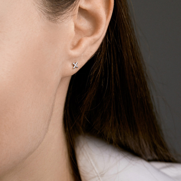 Серьга одиночная из золота