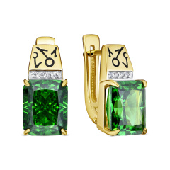 Серьги с английским замком 12-821-12602