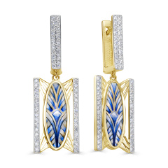 Серьги с английским замком 12-22039-62400