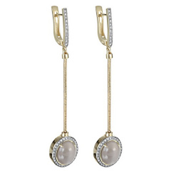 Серьги с английским замком 12-21302-8700