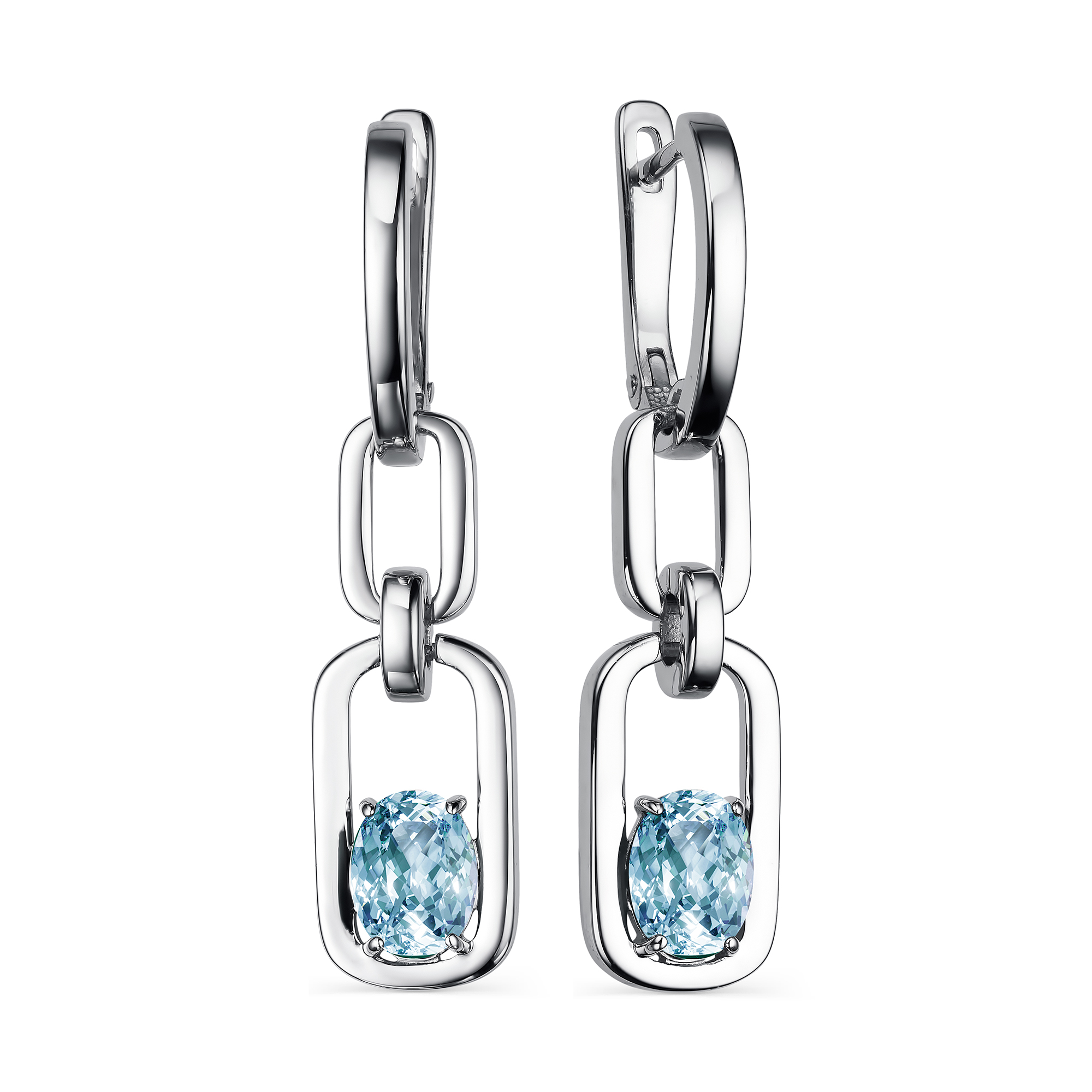 Серьги с английским замком из серебра серьги женские из серебра balex jewellery 2429930084 раухтопаз топаз