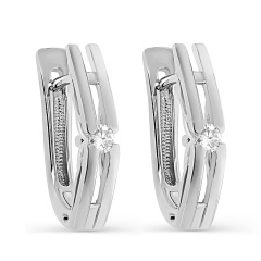 Серьги с английским замком 12-11655-1000