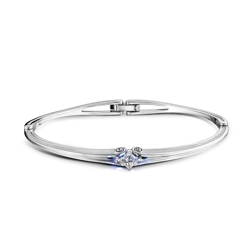 Браслет декоративный из белого золота с бриллиантами Я3519204180