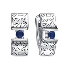 Серьги с английским замком 12-759-1102