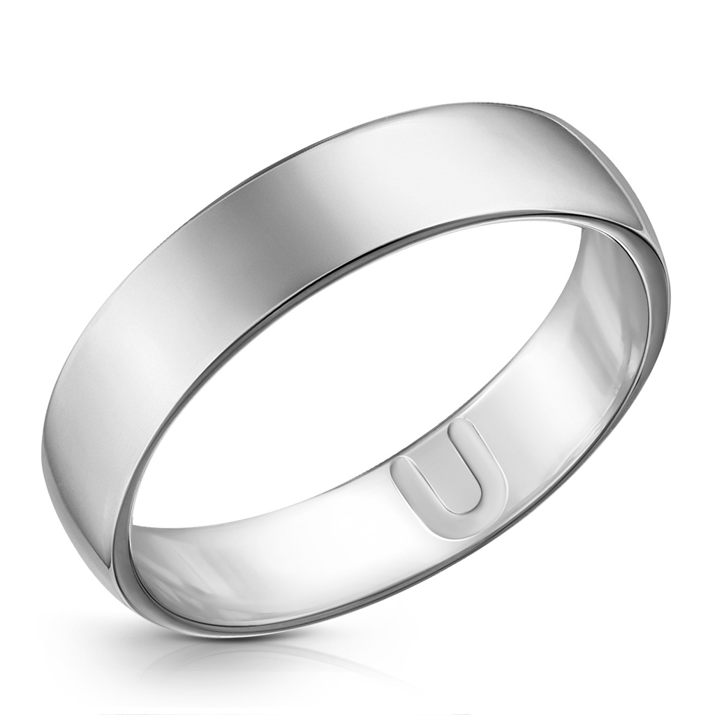 Кольцо обручальное из белого золота Я5510611195