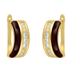 Серьги с английским замком TC-E00660-BR-L-X-X-W