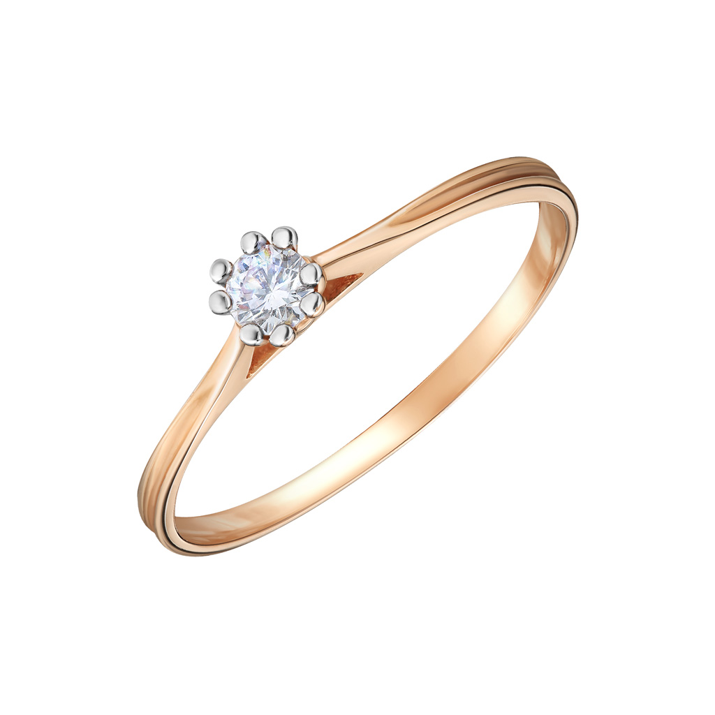 Помолвочное кольцо из золота с бриллиантом кольцо помолвочное из серебра с бриллиантом р 18 sokolov 87010002