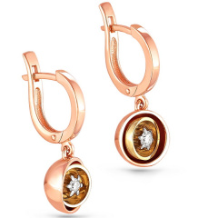 Серьги с английским замком 12-0699-1095