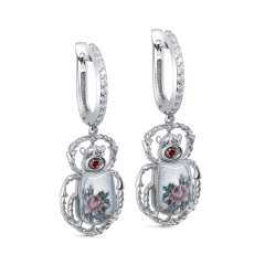 Серьги с английским замком 12-729-40343