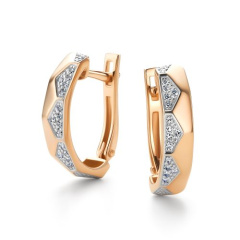 Серьги с английским замком 26606-100