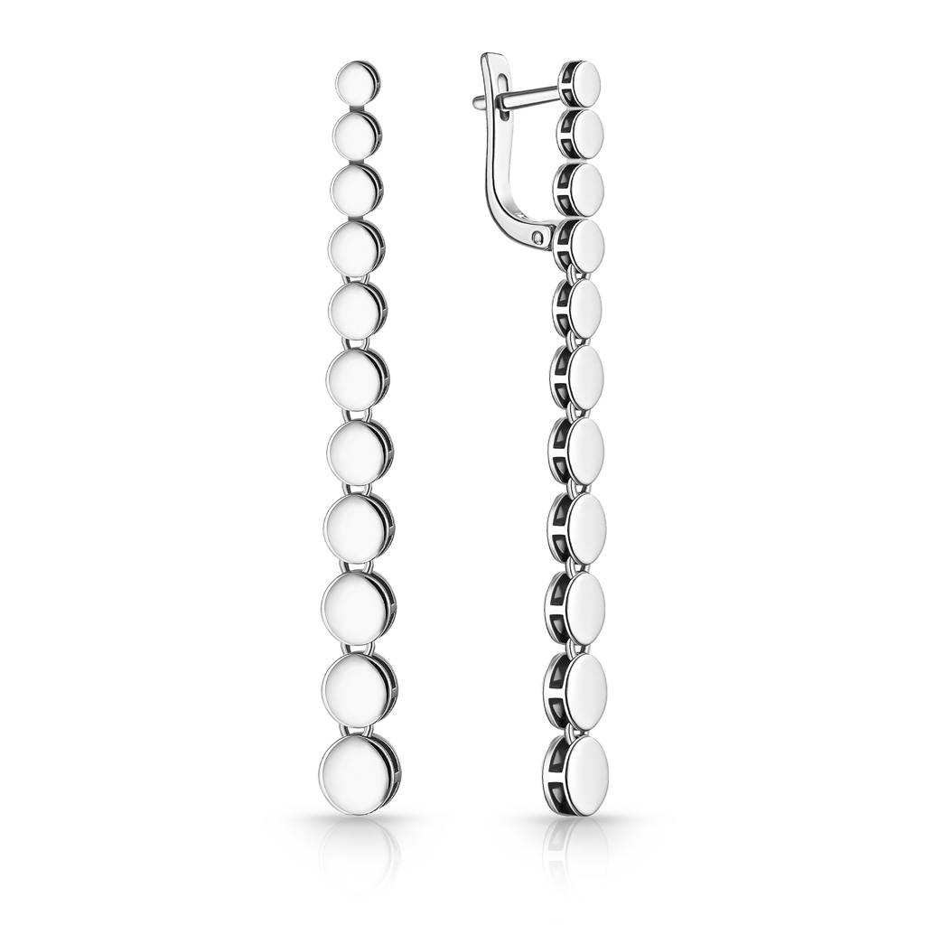 Серьги с английским замком из серебра 86610072000