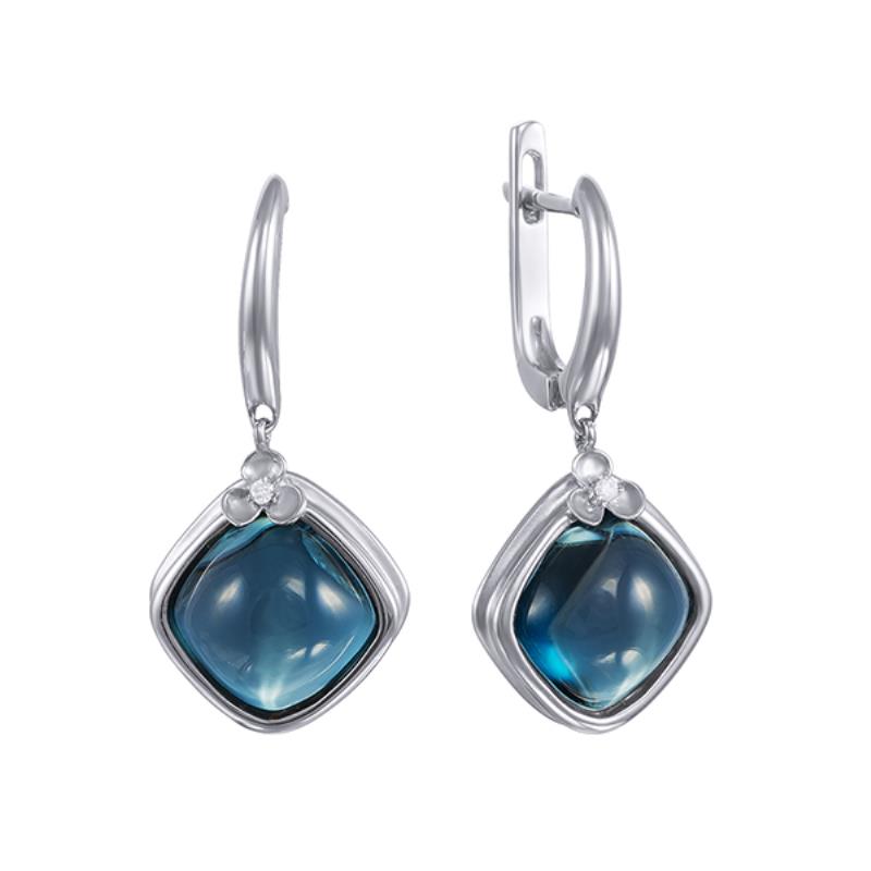 

Серьги с английским замком из золота