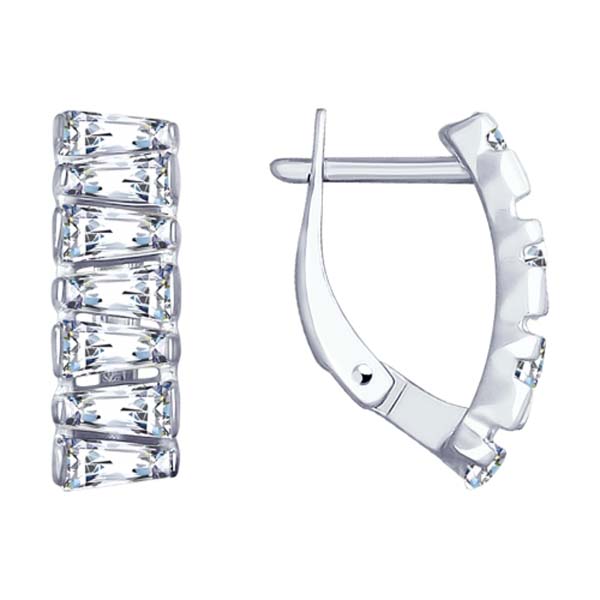 

Серьги с английским замком из серебра 94022888