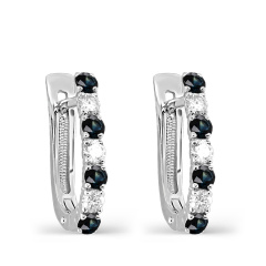 Серьги с английским замком 12-11548-1100
