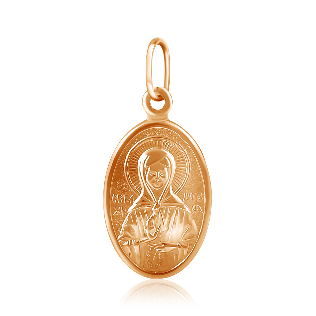 Золотая иконка Святая Матрона святая простота просветленности