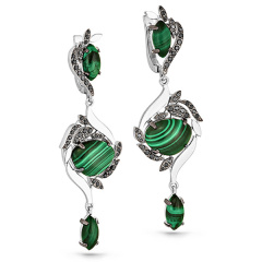Серьги с английским замком 12-11024-4689