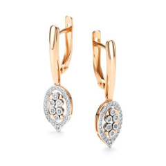 Серьги с английским замком 26251-100