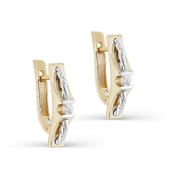 Серьги с английским замком 12-21369-1000