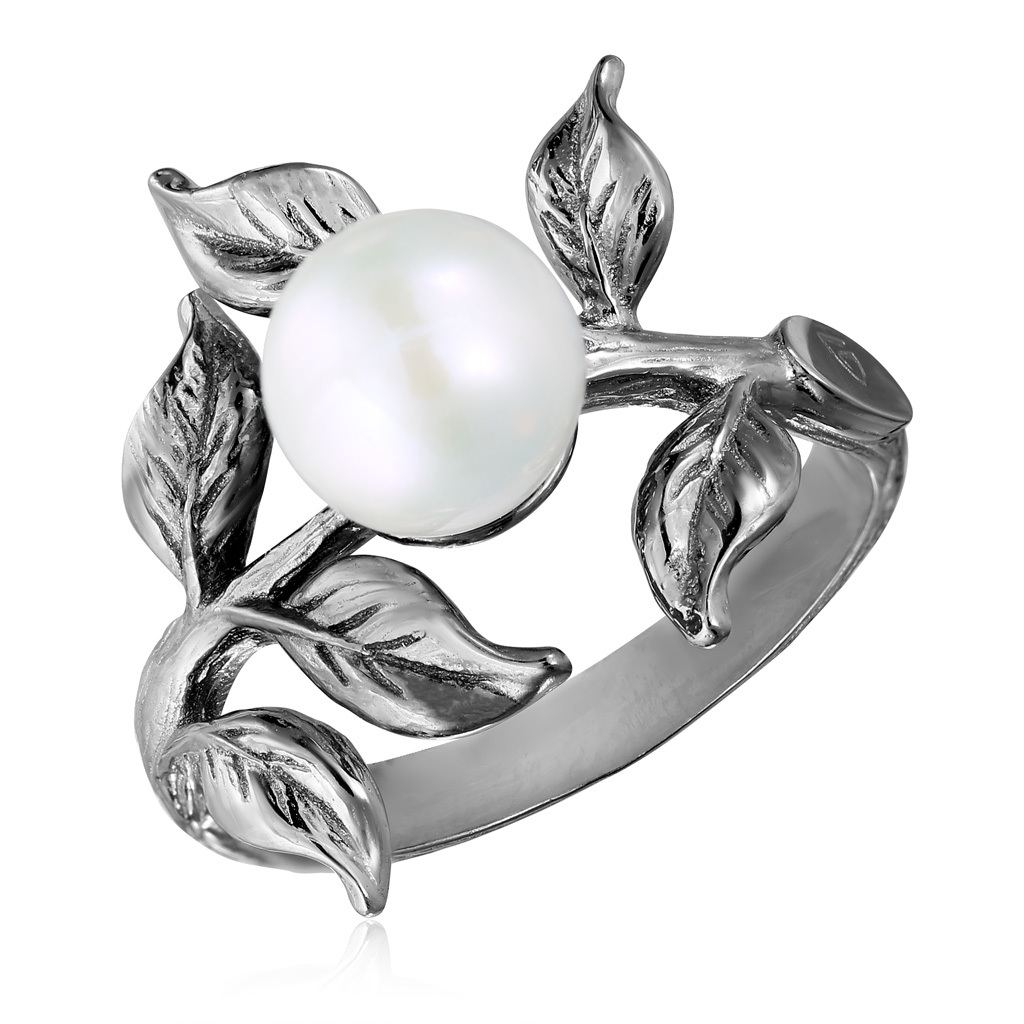 Кольцо из серебра кольцо из серебра р 18 ювелирочка 1056237 бирюза жемчуг