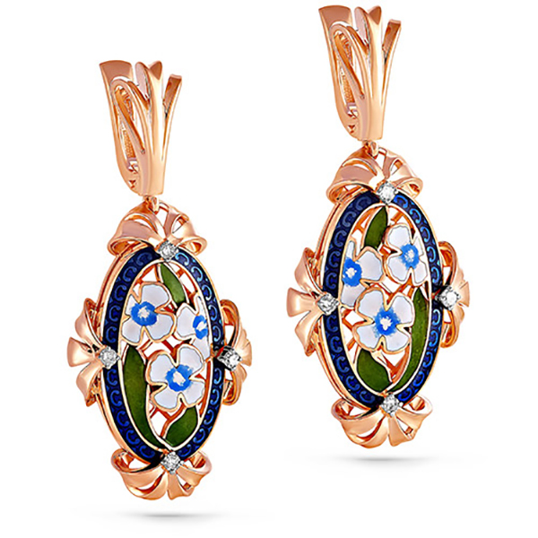 

Серьги с английским замком из золота 12-0916-1001