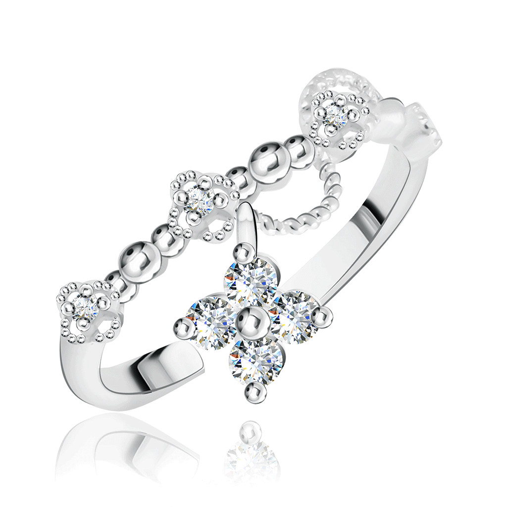 Кольцо из серебра кольцо из серебра р 17 5 кристалл мечты 101971980 топаз фианит