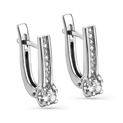 Серьги с английским замком 12-11274-1000
