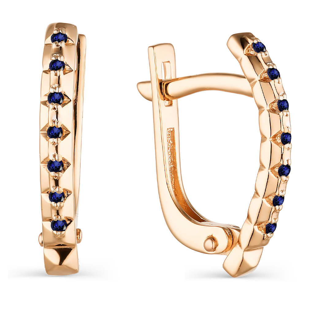 

Серьги с английским замком из золота 23619-102