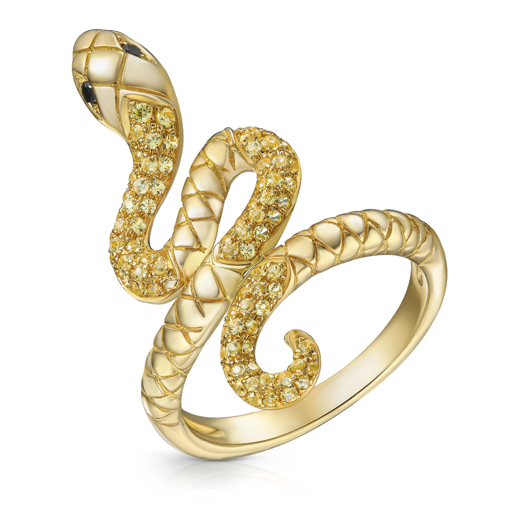 Кольцо из желтого золота с бриллиантами, сапфиром кольцо из желтого золота с бриллиантами сапфиром