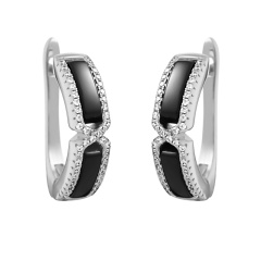 Серьги с английским замком TC-E00622-B-W-X-X-W