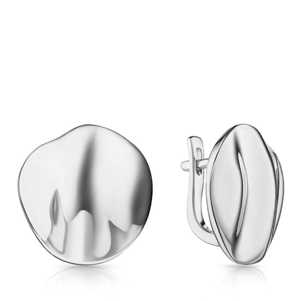 Серьги с английским замком из серебра 86610211000