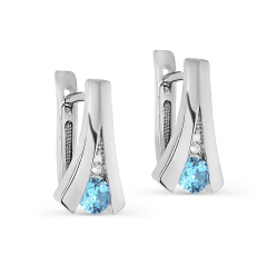 Серьги с английским замком 12-491-0100